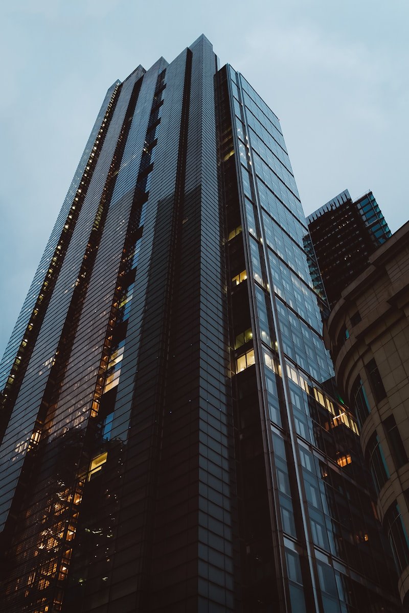 a tall building with many windows